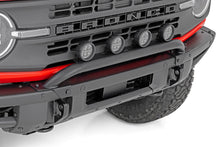 Load image into Gallery viewer, Light Bar Mount 3.5 Inch Round LED (Quad) Black Amber DRL OE Modular Steel Ford Bronco (21-24) Rough Country