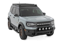 Cargar imagen en el visor de la galería, Nudge Bar w/ Tow Hooks 20 Inch Black Single Row LED Ford Bronco Sport (21-24) Rough Country