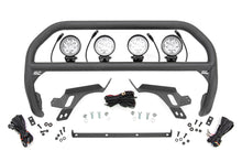 Cargar imagen en el visor de la galería, Nudge Bar w/ Tow Hooks 4 Inch Round Led (x4) Ford Bronco Sport (21-24) Rough Country