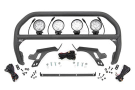 Nudge Bar w/ Tow Hooks 4 Inch Round Led (x4) Ford Bronco Sport (21-24) Rough Country