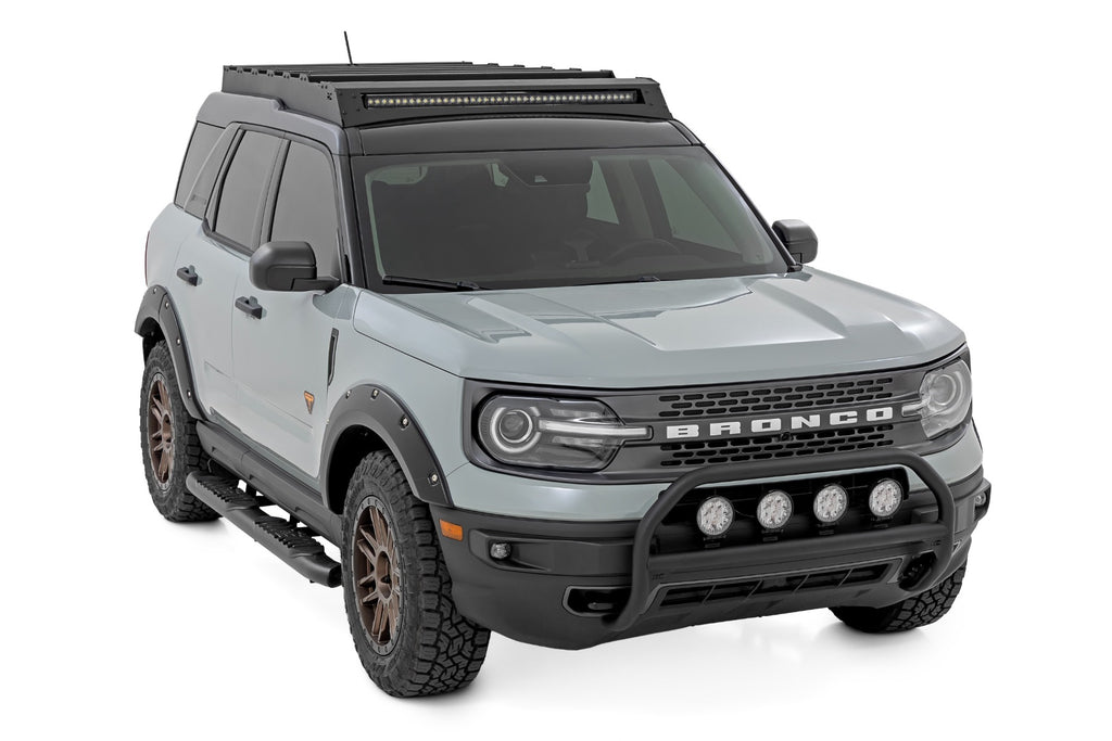 Nudge Bar w/ Tow Hooks 4 Inch Round Led (x4) Ford Bronco Sport (21-24) Rough Country