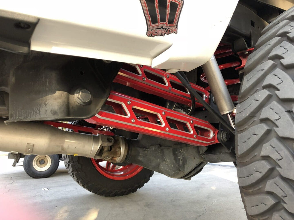McGaughy's Rear Boxed 4-Link w/Raw Billet Face Plates 2014-2026 Dodge Ram 2500 8 and 10 Inch Lift Kits Raw Finish