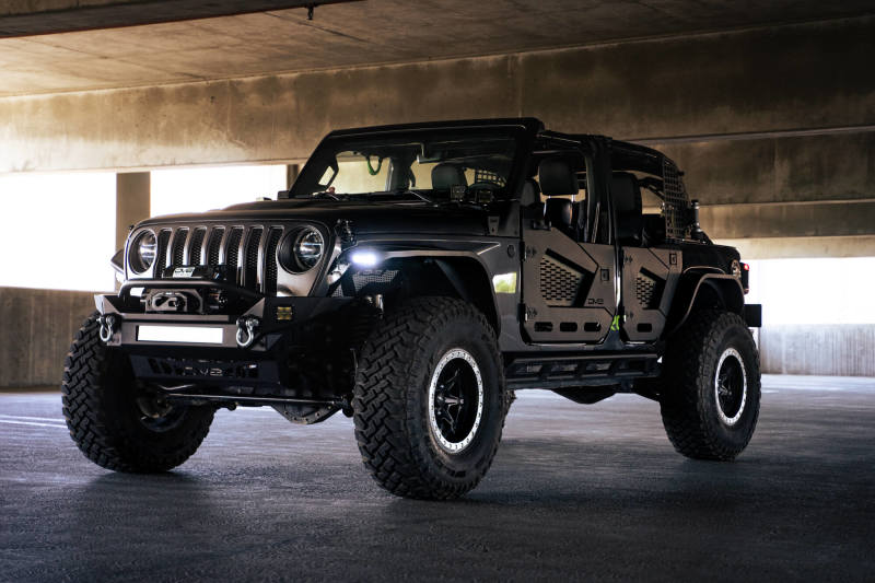 Bengalas delgadas campo a través de la defensa del jeep Wrangler JL 18-23 de DV8