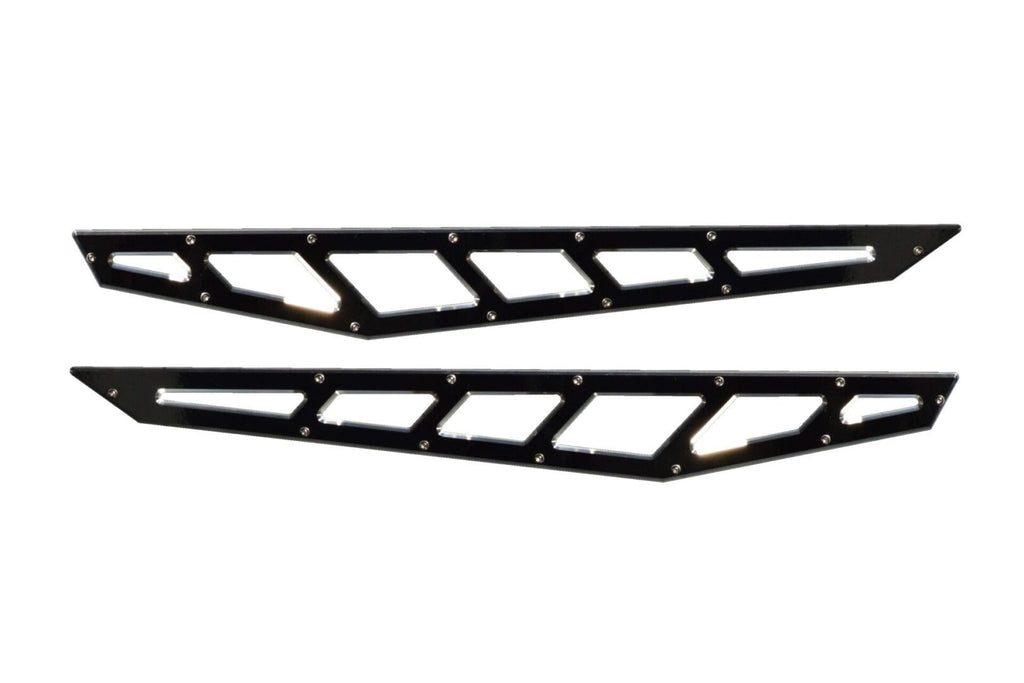 McGaughy's Billet Face Plates fits Traction Bars 2020-2026 Silverado/Sierra 2500/3500 Black