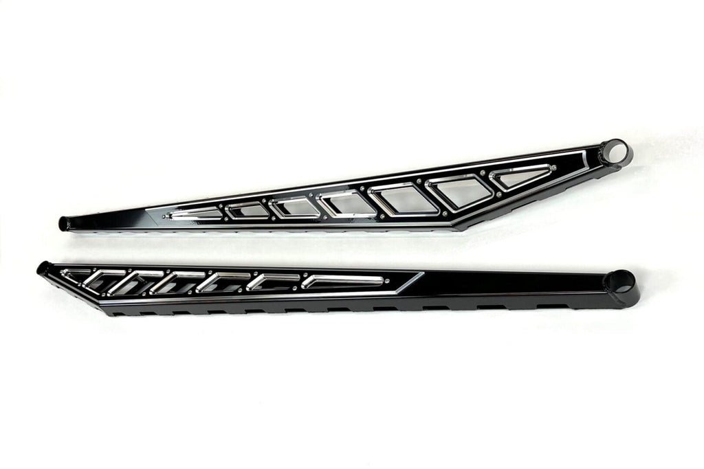 McGaughy's Billet Face Plates fits Traction Bars 2020-2026 Silverado/Sierra 2500/3500 Black