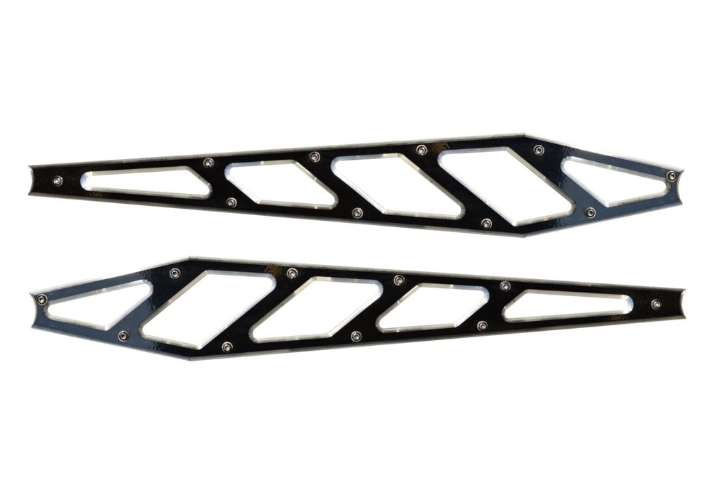 McGaughy's Billet Face Plates fits Compression Struts 2011-2019 Silverado/Sierra 2500/3500 Black