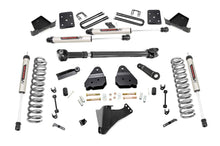 Load image into Gallery viewer, 6 Inch Suspension Lift Kit Rear Overload Springs 4 inch Axle Diameter w/Front Drive Shaft &amp; V2 Shocks 17-19 F-250/350 4WD Diesel Rough Country