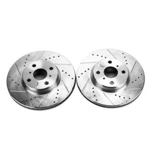 Cargar imagen en el visor de la galería, Power Stop 12-18 Toyota Yaris Front Evolution Drilled &amp; Slotted Rotors - Pair