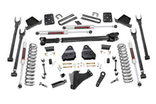 Cargar imagen en el visor de la galería, 6 Inch Lift Kit 4-Link No OVLD M1 w/ M1 Rear Shocks Ford F-250/F-350 Super Duty (17-22) Rough Country