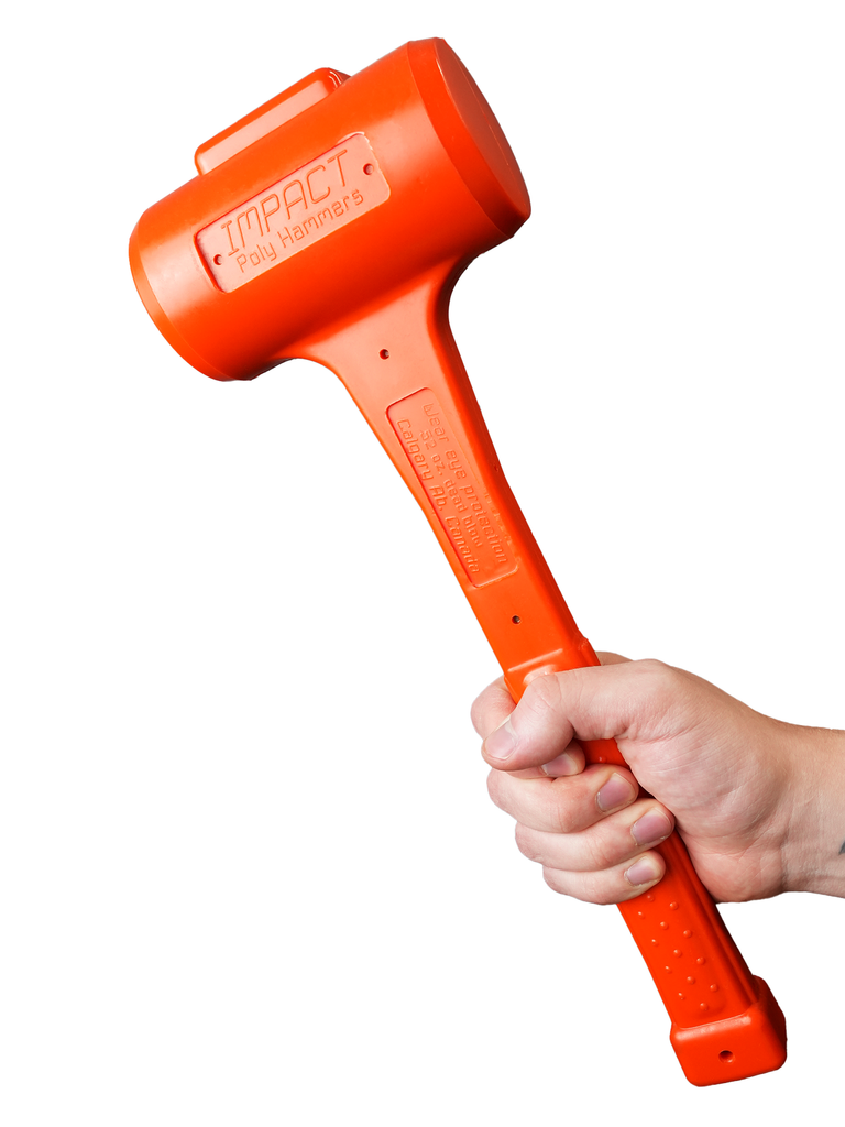 Impact Poly Hammers 52 oz Orange Polyurethane Dead Blow Hammer
