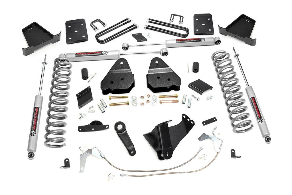 6 Inch Lift Kit Gas No OVLD Ford F-250 Super Duty 4WD (2011-2014) Rough Country