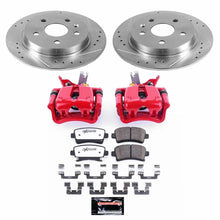 Cargar imagen en el visor de la galería, Power Stop 14-15 Chevrolet Malibu Rear Z26 Street Warrior Brake Kit w/Calipers