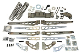McGaughy's 10 Inch Premium Lift Kit with 4-Link 2014-2018 Dodge Ram 2500 4WD Raw Finish