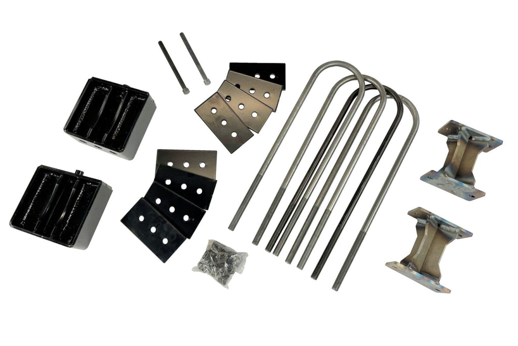 McGaughy's 10 Inch Premium Lift Kit with 4-Link 2013-2018 Dodge Ram 3500 4WD Raw Finish