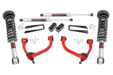 Load image into Gallery viewer, 3 Inch Lift Kit M1 Struts Red Ford F-150 4WD (2009-2013) Rough Country