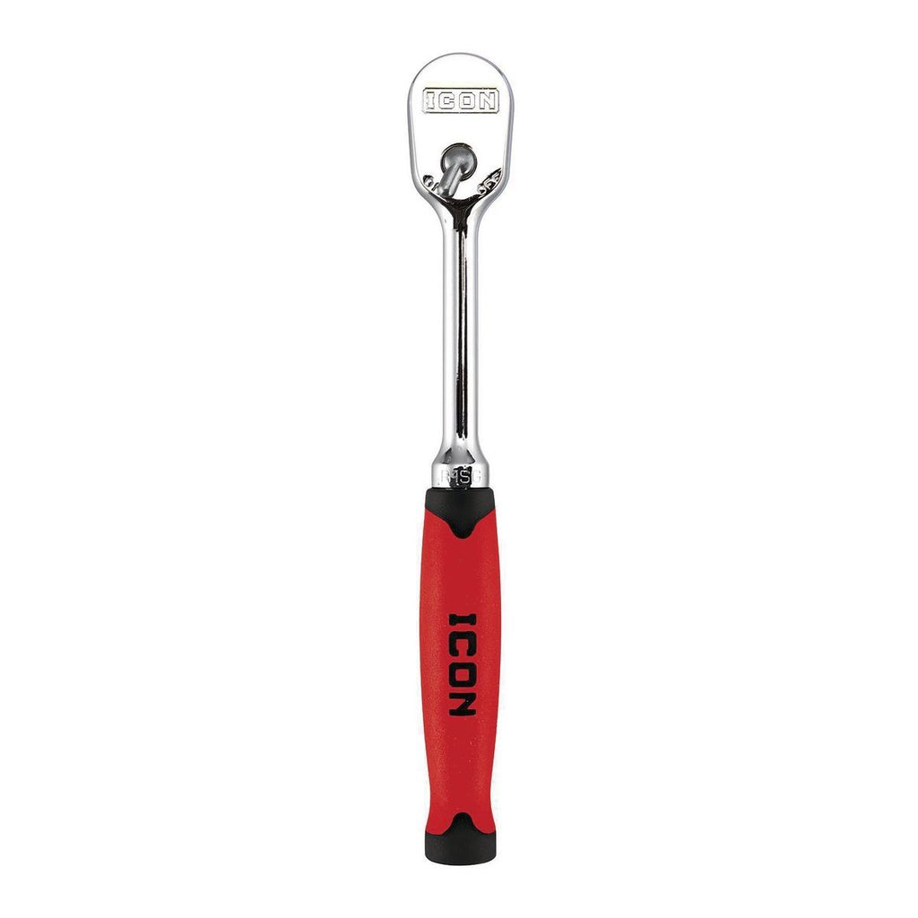 ICON 1/4 in. Drive Professional 90 Tooth Comfort Grip Ratchet | R1SG | 56187