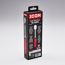 Cargar imagen en el visor de la galería, ICON 1/4 in. Drive Professional 90 Tooth Comfort Grip Ratchet | R1SG | 56187