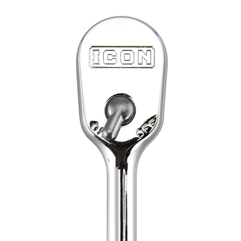 ICON 1/4 in. Drive Professional 90 Tooth Comfort Grip Ratchet | R1SG | 56187