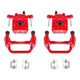 Power Stop 07-12 Nissan Altima Rear Red Calipers w/Brackets - Pair