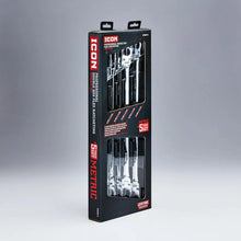 Load image into Gallery viewer, ICON Extra Long Professional Double Box Flex Ratcheting Wrench Set, 5-Piece | WRDBFM-5 | 56694