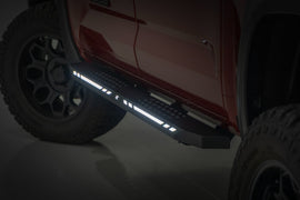 AC2 Running Boards Amber/White CrewMax Toyota Tundra 2WD/4WD (22-26) Rough Country