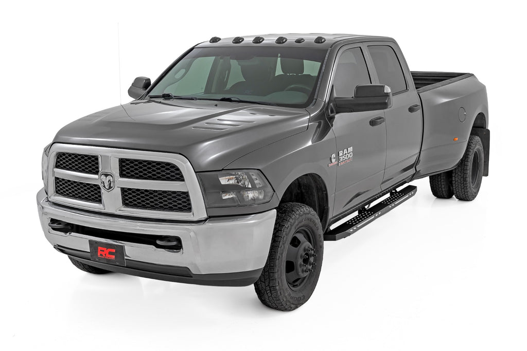 AC2 Running Boards Amber/White Crew Cab Ram 1500/2500/3500 2WD/4WD (2010-2025 & Classic) Rough Country