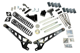 McGaughy's 8 Inch Premium Lift Kit S/S Black 2017-2022 Ford F350 4WD with Flange Style Rear Driveline