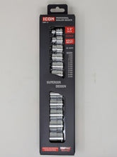 Load image into Gallery viewer, ICON Professional 3/8 in. Drive Metric Shallow Socket Set, 12 Piece | S2SM-12 | 58104