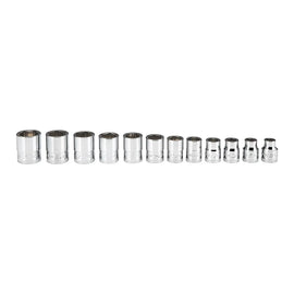 ICON Professional 3/8 in. Drive Metric Shallow Socket Set, 12 Piece | S2SM-12 | 58104