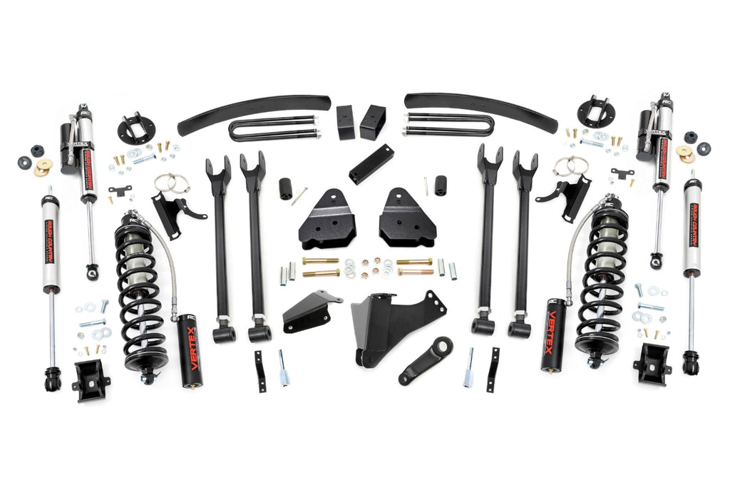 6 Inch Lift Kit Gas 4 Link OVLD C/O Vertex Ford F-250/F-350 Super Duty (05-07) Rough Country