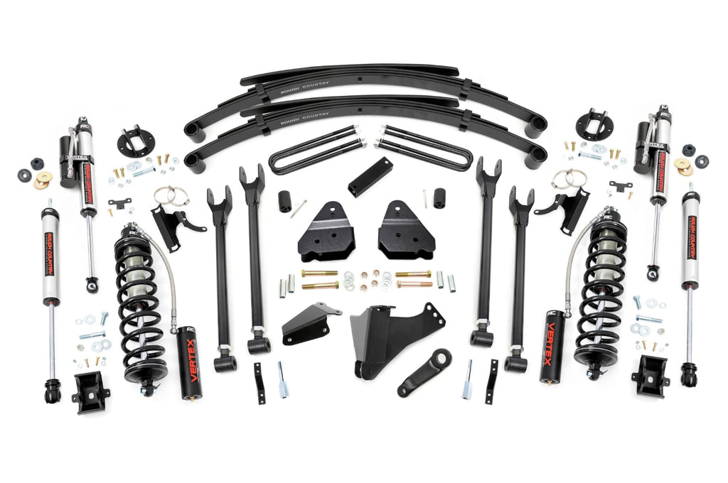 6 Inch Lift Kit Gas 4 Link RR Spring C/O Vertex Ford F-250/F-350 Super Duty (05-07) Rough Country