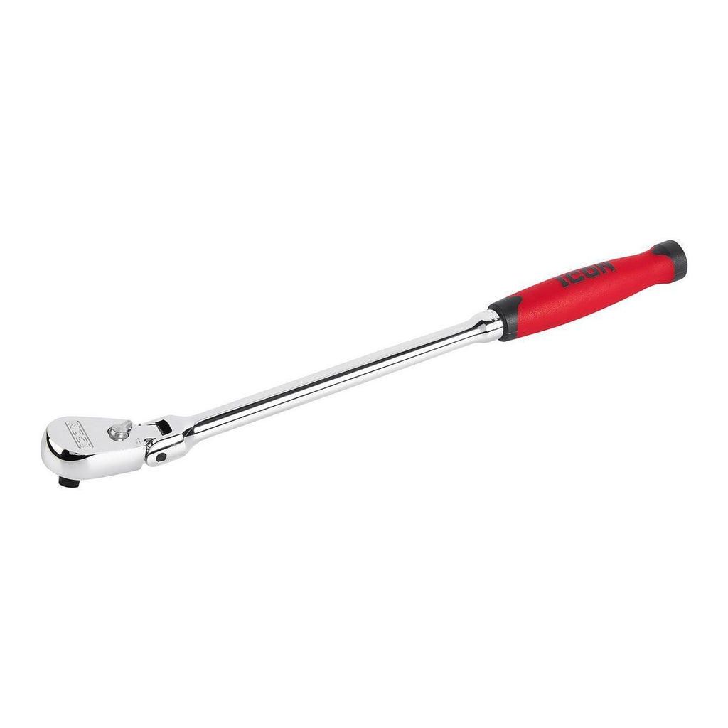 ICON 3/8 in. Drive Professional 90 Tooth Long Reach Flex Head Ratchet w/ Comfort Grip | R2LFG | 58590