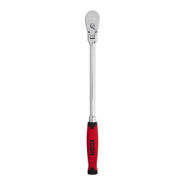 ICON 3/8 in. Drive Professional 90 Tooth Long Reach Flex Head Ratchet w/ Comfort Grip | R2LFG | 58590