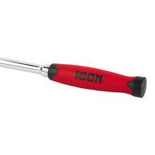 Cargar imagen en el visor de la galería, ICON 3/8 in. Drive Professional 90 Tooth Long Reach Flex Head Ratchet w/ Comfort Grip | R2LFG | 58590