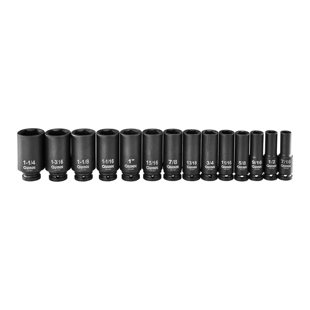 Quinn 61 Piece 1/2" Drive Master Impact Socket Set | 58680 | SAE / Metric