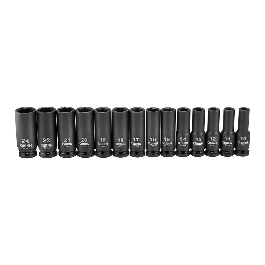 Quinn 61 Piece 1/2" Drive Master Impact Socket Set | 58680 | SAE / Metric