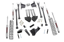 8 Inch Lift Kit 4 Link RR Blocks Ford F-250/F-350 Super Duty 4WD (05-07) Rough Country