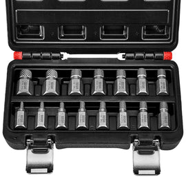 ICON Multi-Spline Screw Extractor Set, 15-Piece | XMS-15 | 59194