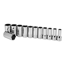 Cargar imagen en el visor de la galería, Icon Professional Semi Deep Metric Socket Set 3/8in. Drive | S2SDM-12 | 59619