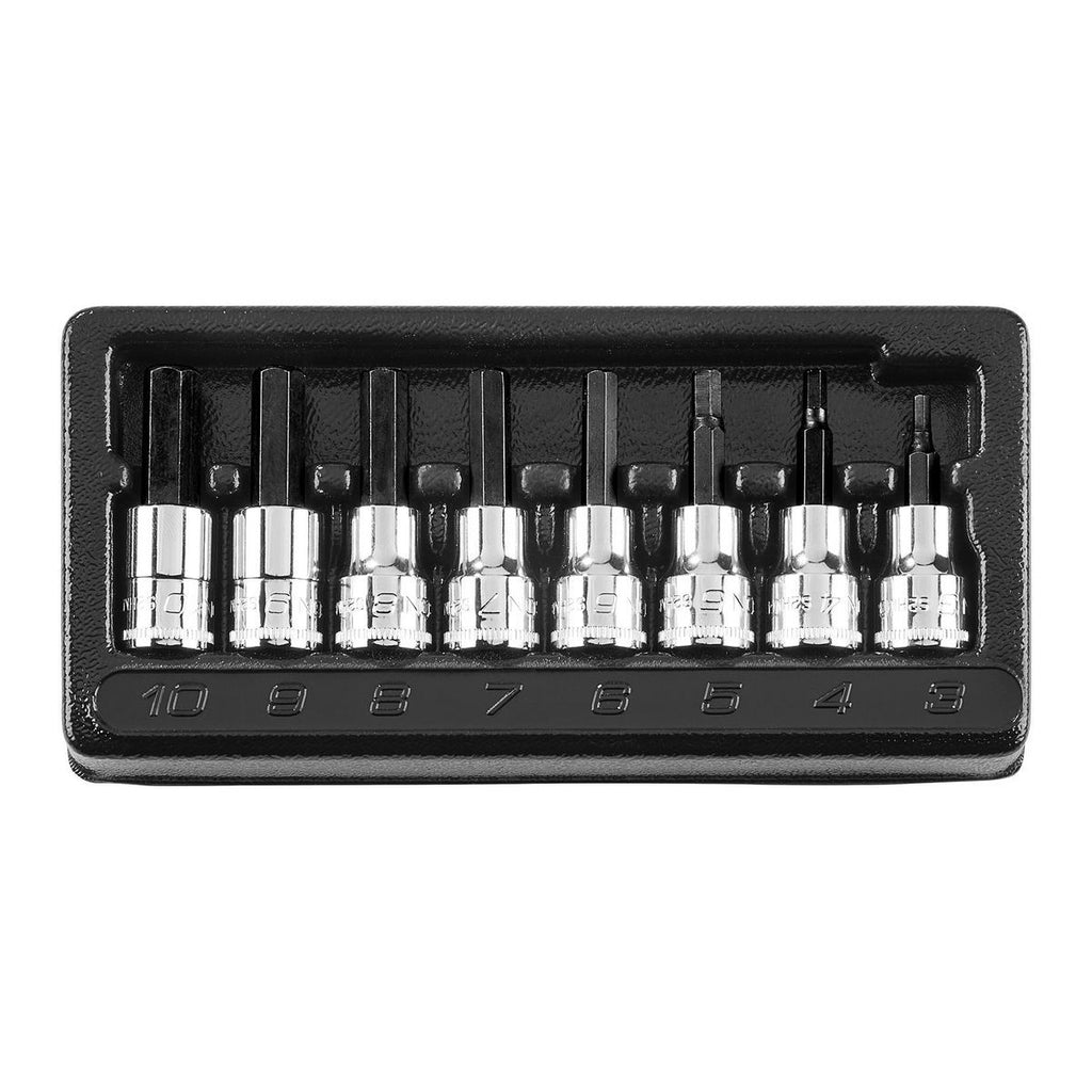 ICON 3/8 in. Drive Metric Professional Hex-Bit Socket Set, 8-Piece | S2HM-8 | 56205