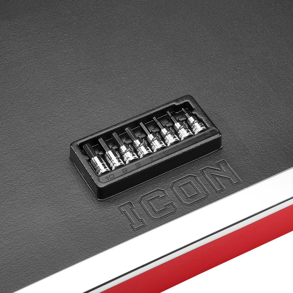 ICON 3/8 in. Drive Metric Professional Hex-Bit Socket Set, 8-Piece | S2HM-8 | 56205