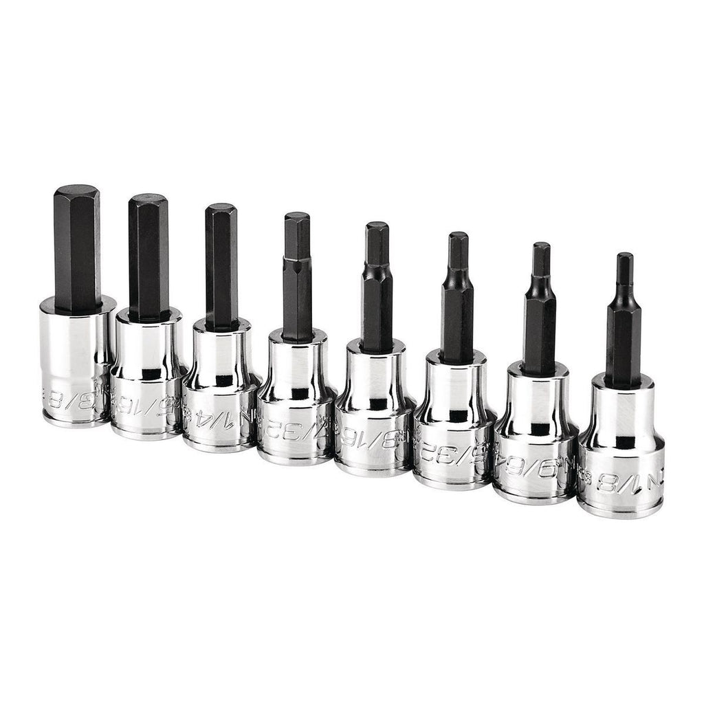 ICON 3/8 in. Drive SAE Professional Hex-Bit Socket Set, 8-Piece | S2HS-8 | 59742