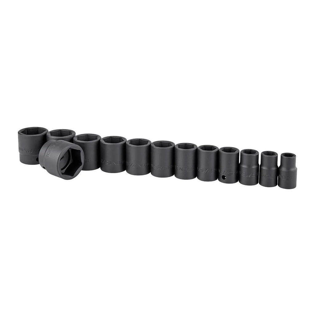 Icon Professional SAE Shallow Impact Socket Set 1/2in. Drive | I3SS-13 | 59744