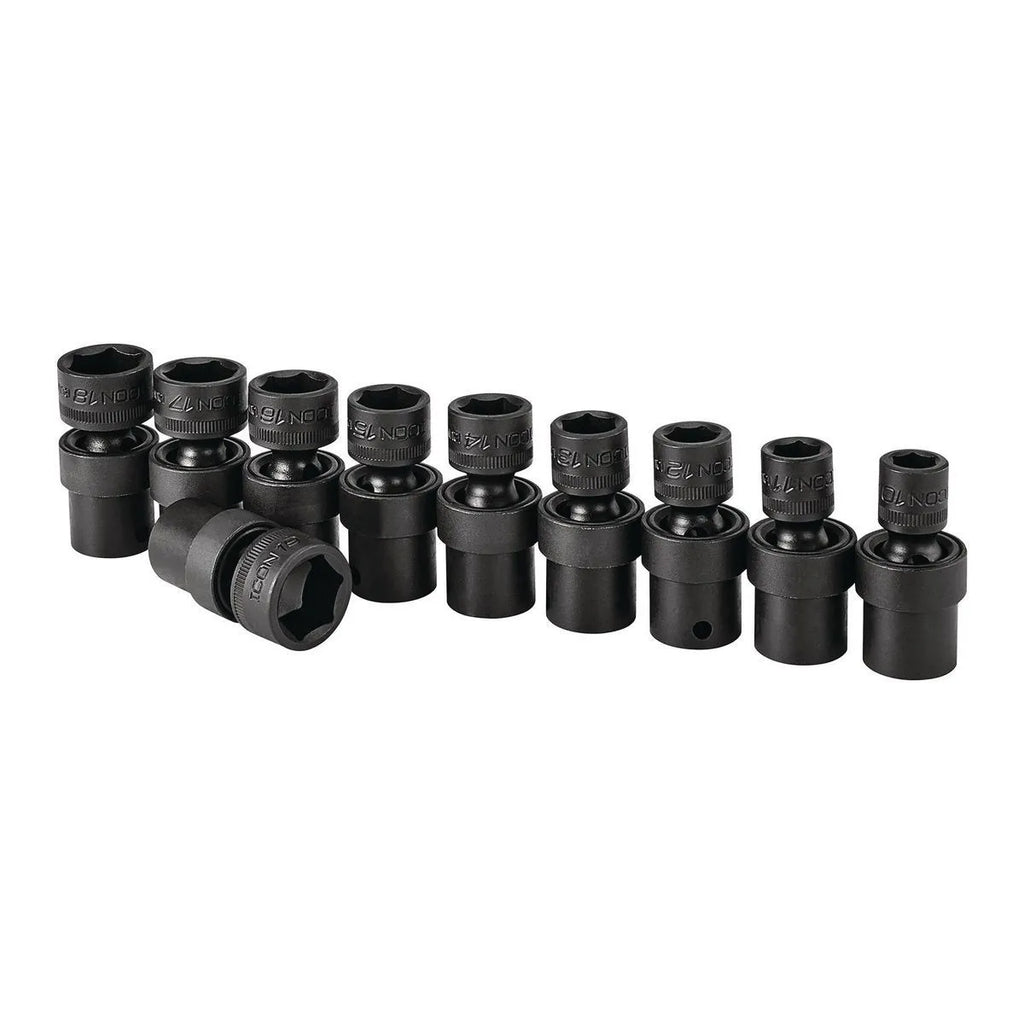 Icon Professional Impact Swivel Metric Socket Set 3/8in. Drive | I2UM-10 | 59747