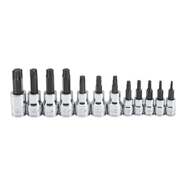 Icon Professional 12 Piece Torx Bit Socket Set T8 - T55 | S12T-12 | 59753