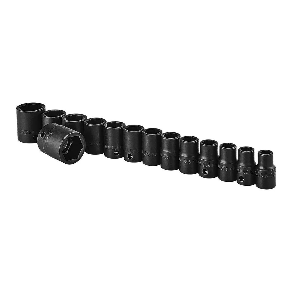 Icon Professional Metric Shallow Impact Socket Set 1/2in. Drive | I3SM-14 | 59762