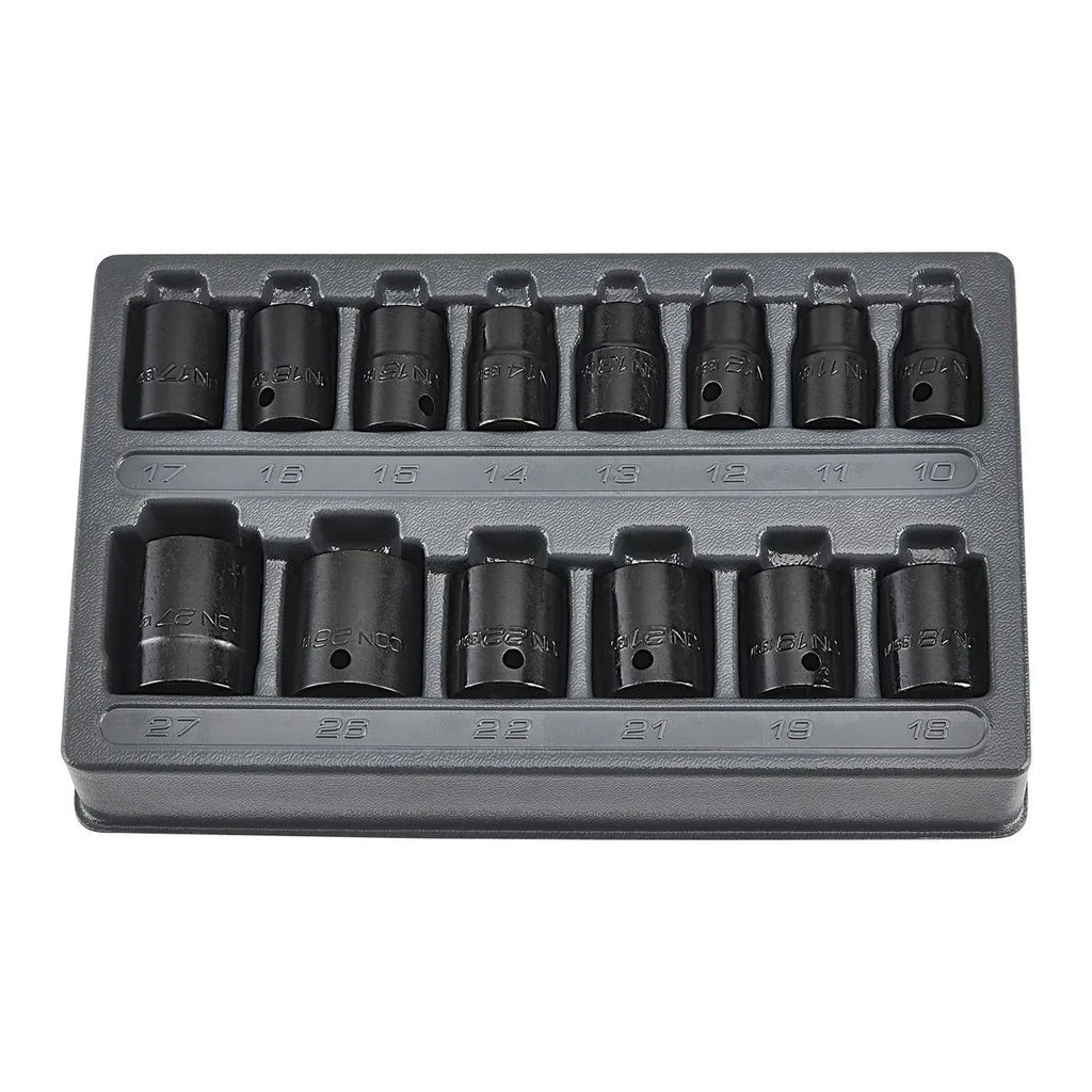 Icon Professional Metric Shallow Impact Socket Set 1/2in. Drive | I3SM-14 | 59762