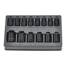 Cargar imagen en el visor de la galería, Icon Professional Metric Shallow Impact Socket Set 1/2in. Drive | I3SM-14 | 59762
