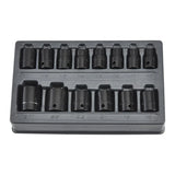Icon Professional Metric Shallow Impact Socket Set 1/2in. Drive | I3SM-14 | 59762