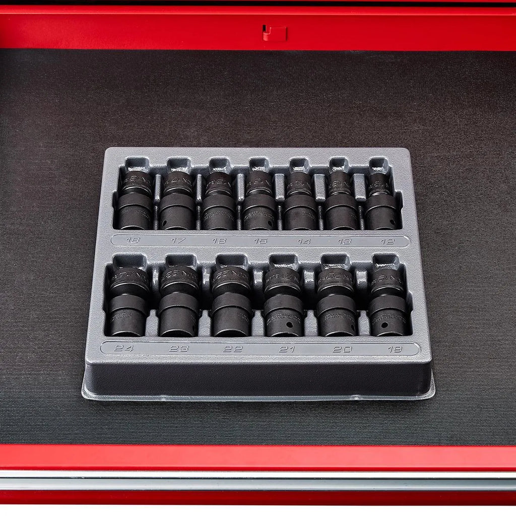 Icon Professional Metric Swivel Impact Socket Set 1/2in. Drive | I3UM-13 | 59763